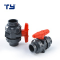 pvc pressure pipe double union ball valve